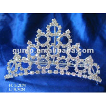 Rhinestone casamento tiara pente (GWST12-008)